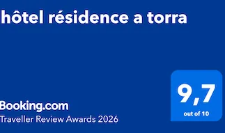 Traveller Review Awards Booking.com de l’Hôtel Résidence A Torra